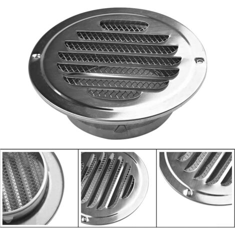 Grilles D'aération Inox Antirouille Avec Moustiquaire - Contemporain - Lot