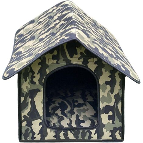 Galozzoit – Maisonnette pour chat en EVA imperméable – Abri pliable et détachable – Protection contre la pluie et le vent – Pour intérieur et extérieur