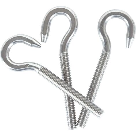 M10 304 vis à anneau en acier inoxydable avec vis à tête ronde Crochet à vis à tête ronde 5pcs (1/5)