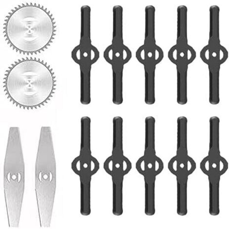 Galozzoit – Accessoire pour coupe-bordure – Lame de désherbeur électrique – Tête de coupe rotative à 90° – Compatible avec lames en alliage