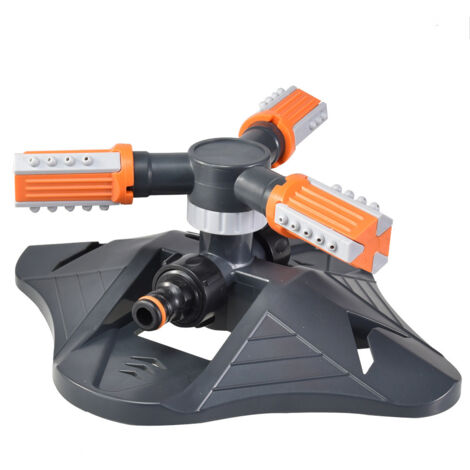 Arroseur de pelouse, mise à niveau de l'arroseur de jardin, système d'arrosage automatique rotatif à 360 degrés, système d'arrosage d'eau d'herbe, arroseur de tuyau d'arrosage pour cour, 1 paquet (Ora