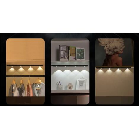 Éclairage Garde Robe Spot lumineux Led sans fil avec capteur de mouvement, lampe ...
