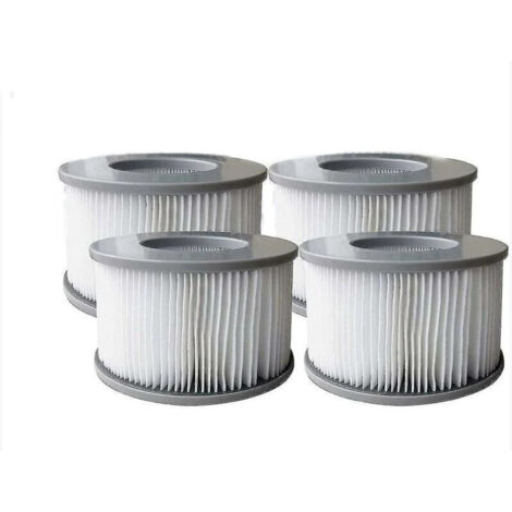 Lot de 4 Cartouche de filtre de piscine gonflable Mspa, jacuzzi Ruikalucky (1/2)