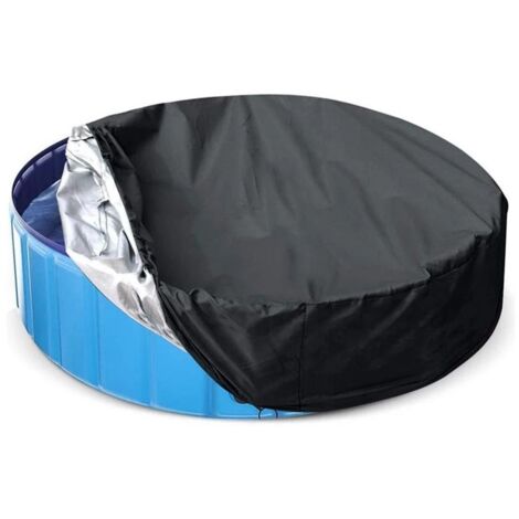 Bâche De Protection Pour Piscine Ronde 366 Cm - Tissu Oxford étanche, Avec Piquets Et Corde