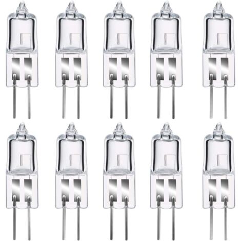 Ampoules halogènes G4 35W 12V, blanc chaud 2800K, gradable capsule transparente 10 pièces (1/5)