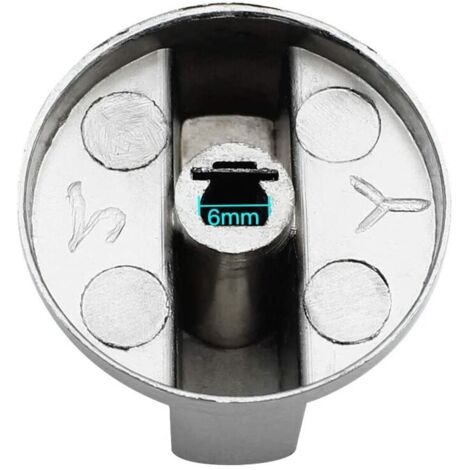 Lot De 4 Boutons De Commande Universels Pour Cuisinière Et Four - Boutons Rotatifs De Rechange Avec Adaptateurs | Compatible Plaques De Cuisson - 6
