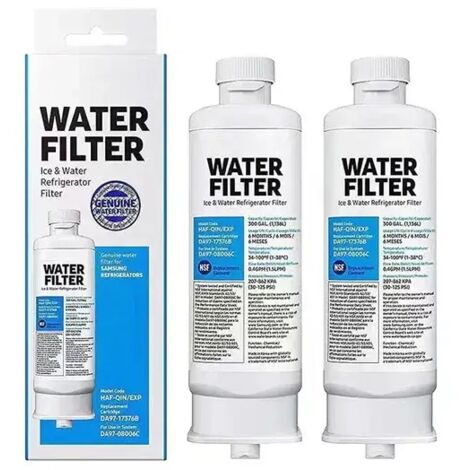 Lot de 2 Filtres à eau de Réfrigérateur de Eechange pour Samsung DA97-17376B DA97-08006C (1/5)
