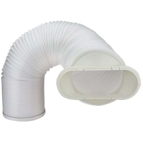 Shmshng – Tuyau d'échappement pour climatiseur portable – Longueur extensible 22 à 150 cm – Diamètre 15 cm – Matériau ABS et PP résistant à la chaleur (1/5)