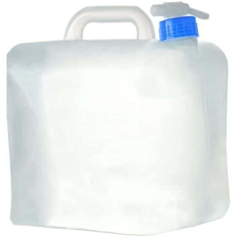 10L Bidon D'eau Pliable, 2pcs Sac D'eau Pliable Avec Couvercle Dense Et Robinet Conteneur Deau Reservoir Deau Poche 92063259