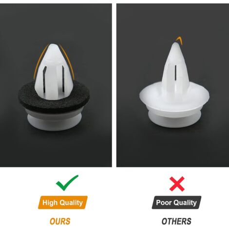 URAQT Clip De Fixation De Voiture, 30PCS Universal Retenue Vehicle Clips Rivets En