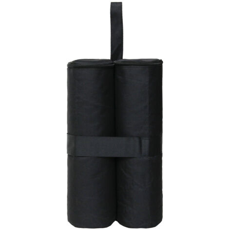 Sacs de lestage pour tonnelle et pavillon - 4 x 2 sacs à remplir - 60 kg max - Jardin - Tente de réception(noir) (1/3)