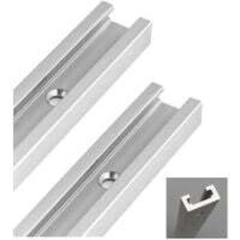 300 Mm T-Track T-Slot En Aluminium, Rail À Onglet En T Pour Scie À Table, Défonceuse Et Outils De Travail Du Bois, 19 X 10mm, 2 Pièces