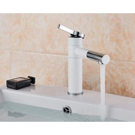 ROUSSEAU Mitigeur Lavabo Blanc MILK