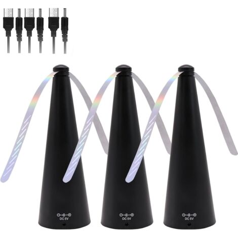 3 PCS Ventilateur Anti-Mouches, Mouches et Moustiques Repoussent Les Ventilateurs, Contre Les Moustiques San Produit Chimique (1/5)