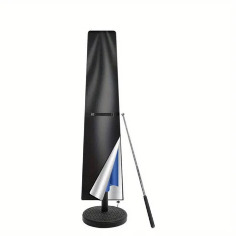 Housse Parasol Droit Imperméable Housse de Protection pour Parasol de 2m à 3m, Résistant au Vent, Anti-UV Tissu Oxford 420D Bache Parasols avec Tige (190x30/50cm) - Noir (1/5)