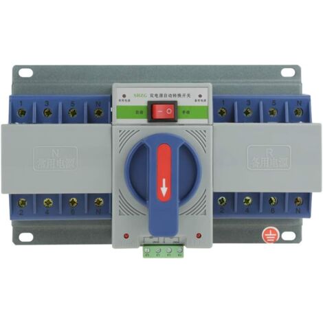 Commutateur de transfert automatique intelligent à double alimentation (220V 63A 4P) (1/5)