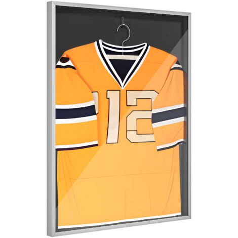 Frame box T-frame cadre aluminium pour maillot porte acrylique doublure interne feutre 70 x 90 cm (1/4)