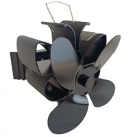 Ventilateur de Cheminée Magnétique, 4 Pales Ventilateur de Cheminée,Ventilateur Poele à Bois Silencieux pour Poêle à Bois/Cheminée/Gaz/Bûches/Poele a Granule