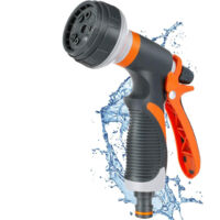 Pistolet d'arrosage, Pulvérisateur de Jardin, 8 Modes d'Arrosage Pistolet Arrosoir les Jardins, les Plantes, les Animaux domestiques TONCHEAN