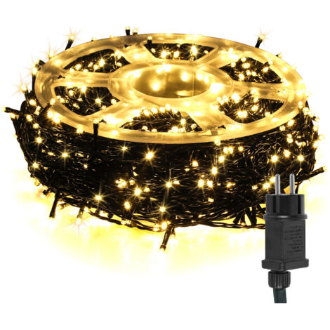 Guirlande Lumineuse Noël 20m 200 LED Blanc Chaud - Avec Télécommande, Minuterie 6h/18h, 8 Modes, Étanche IP65 - Déco Sapin Intérieur Extérieur Parfaite
