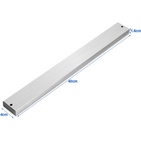 Wolketon Porte-couteau magnétique aimanté Barre aimantée acier inoxydable couteaux & ustensiles cuisine. bar. couverts. couteau 40cm 2x