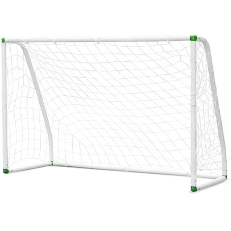 Wolketon But de Football Cage de Foot Portable Montage Rapide blanc PVC pour le Parc ou la Plage 180x120x80cm 1pcs