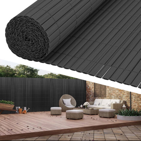 Store Vertical Extérieur / Intérieur 180x140 Cm Gris Foncé – Brise-Vue, Ombrage & Protection Solaire