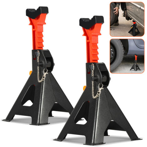 EINFEBEN 2x Chandelles à Crémaillère crics de camion crics de voiture crics de voiture 3T crics de voiture 285-430mm