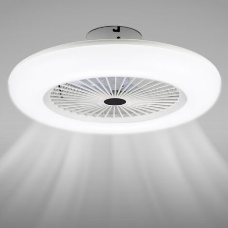 Swanew – Ventilateur de plafond à LED avec télécommande – 3 vitesses – 3 couleurs lumineuses – Diamètre 55cm – Éclairage SMD2835 économe en énergie - chambre-3