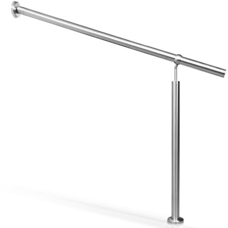 EINFEBEN Rampe d'escalier Main Courante pour Escalier Extérieu intérieur extérieur entrée Maison Fixation Mur Angle réglable Matériel Montage Inclu 120cm (1/6)