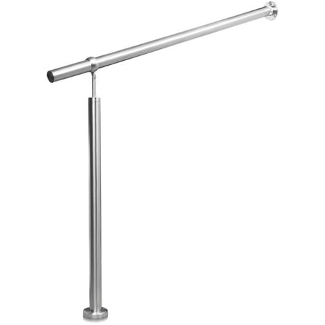 EINFEBEN Rampe Escalier Inoxydable Main Courante en Rampe d'escalier pour Escalier Extérieu/intérieur Angle réglable Fixation Mur 160cm (1/5)