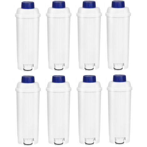 8x Filtre à eau pour Delonghi compatible pour DLSC002 ECAM ETAM EC800 avec charbon actif pour 60 litres d'eau (1/5)