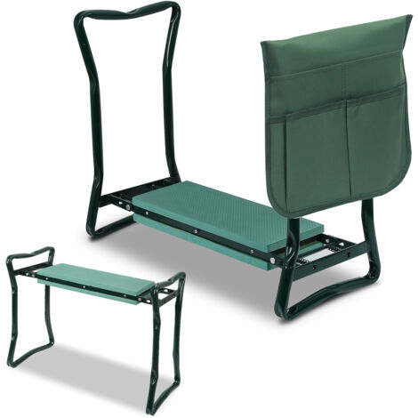 SWANEW Tabouret de Jardin Pliable - Banc de jardinage - Banc Agenouilloir de Jardin - Siège de Jardin - Confortable et antidérapant (1/5)
