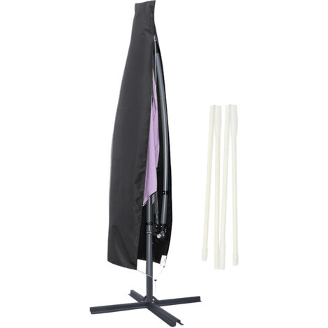 Housse de protection pour parasols Housse de parasol Housse Housse de protection Housse,265cm,noir (1/5)