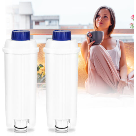 Filtre à Eau Compatible avec Delonghi,2pcs set,Filtre Detartrant Water Filter Compatible avec DeLonghi à café. (1/5)