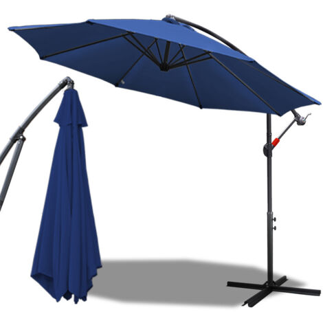 EINFEBEN Parasol 3m LED solaire UV40+ camping protection solaire parasol de jardin, vert (1/5)