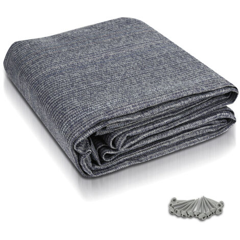 Wolketon Wolketon Tapis d'extérieur Tapis de Tente Tapis de Voyage de Camping Tapis de Auvent Caravane 250X500cm Bleu-gris (1/5)