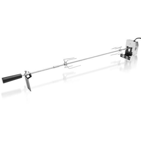 Broche Électrique Tournebroche 117cm Barbecue à brochettes Broche à Rôtir Acier Moteur 220-240V (1/7)