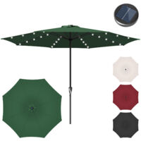 EINFEBEN Ø350cm Parasol Parasol UV40+ Terrasse Jardin Protection UV LED Solaire,Vert