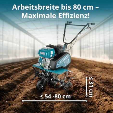 Motoculteur à Essence Könner & Söhnen 7CV KS 7HP-950S - 2 Vitesses Avant + Marche Arrière, 108cm Largeur Travail