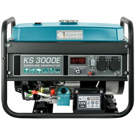 KS 3000E Stromerzeuger Generator Benzin Notstromaggregat 3000 Watt mit  E-Start