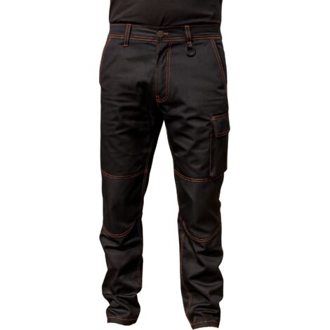 STRIKER - Pantalon de travail Multi-poches Noir - Résistant Confortable - Taille L (1/5)
