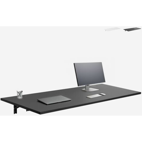 Wandschreibtisch klappbar 140x80cm Jeremy XL - Schwarz