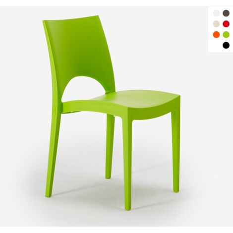 Paris Grand Soleil Stühle für Küche Zuhause Bar Polypropylen stapelbar - Grün