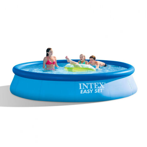 Intex 28142 Easy Set oberirdischer Pool aufblasbar rund 396x84cm
