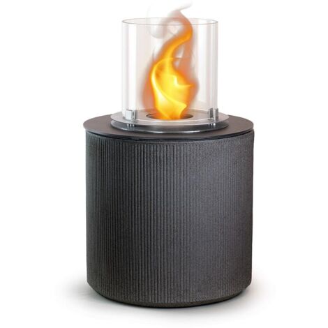 Divina Fire - Bioethanol-Kamin-Gartenkohlebecken für drinnen und draußen MODIGLIANI Ghisa Grau T.36 x H56