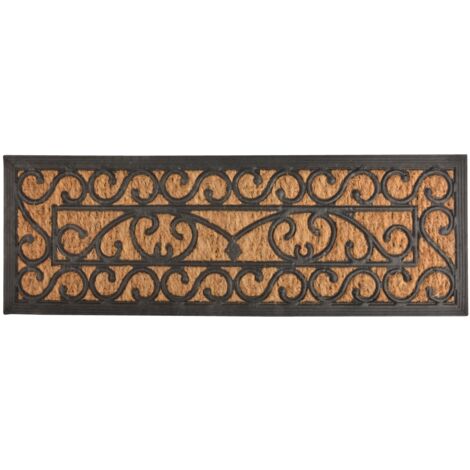 Esschert Design Stufenfußmatte Gummi & Kokos 75 x 25 cm