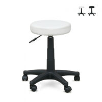 Rollhocker Arbeitshocker Bürostuhl Hocker Speedy - Weiß