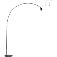 Minimalistischer Bogen-Stehleuchte aus Metall mit schwenkbarem Lichtpunkt Maison - Schwarz