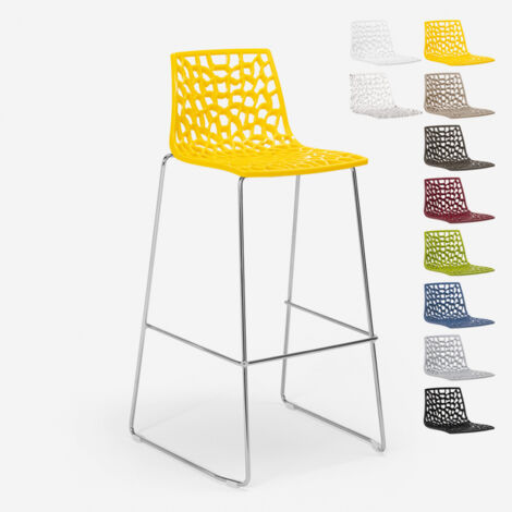 Taburete de Cocina Grand Soleil 74cm Design Spider Slitta - Amarillo